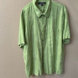 Croft & Barrow Light Green Casual Button Down Shirt Mens SZ XL
